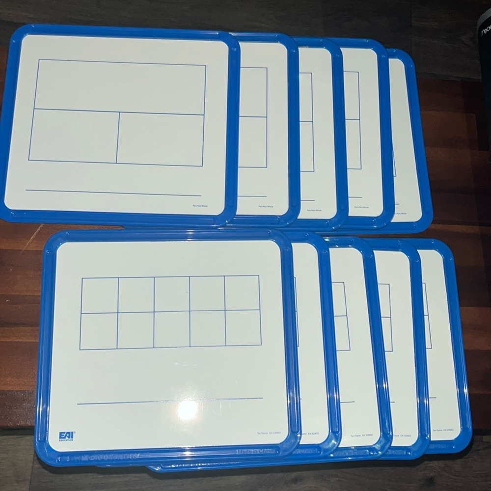 COPY - Set OF 10! EAI Education Magnetic Ten Frame & Part-Part-Whole Dry-Erase …